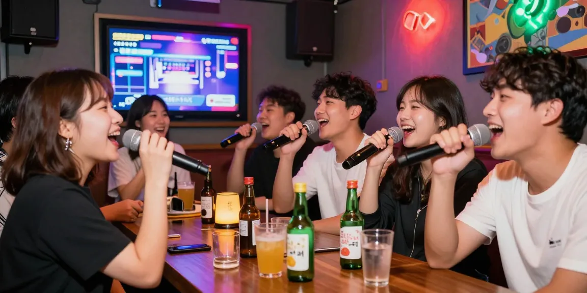 제주유흥의 다채로운 밤문화에서 친구들과 함께 즐거운 시간을 보내는 모습