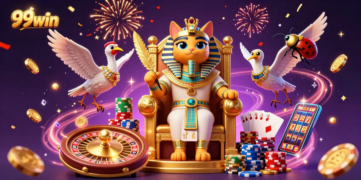 Experience thrilling gaming moments with 99win's vibrant casino scene showcasing dynamic characters and rich details.
