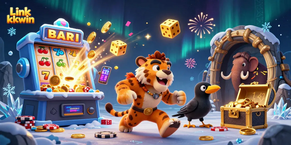 Engage with Link kkwin in a vibrant 3D casino world featuring exciting games and colorful characters.