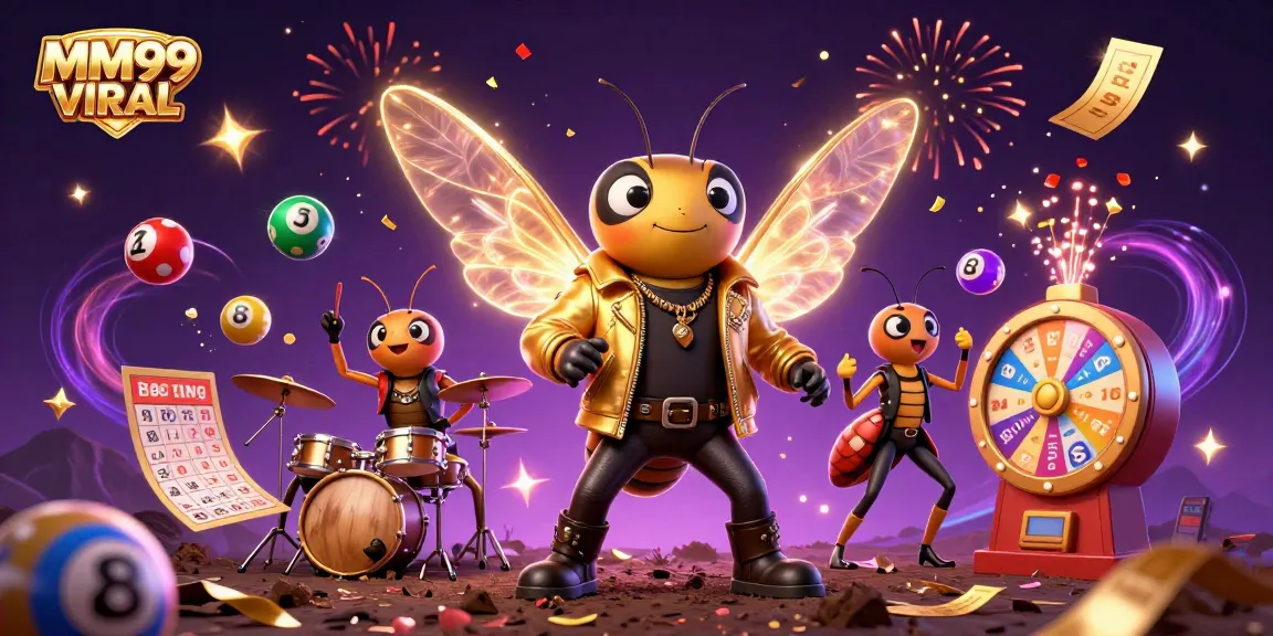 Experience MM99 VIRAL with a vibrant 3D festival of lottery balls and casino excitement.